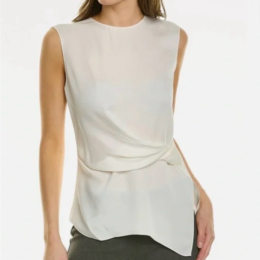 Theory Twisted Silk Top